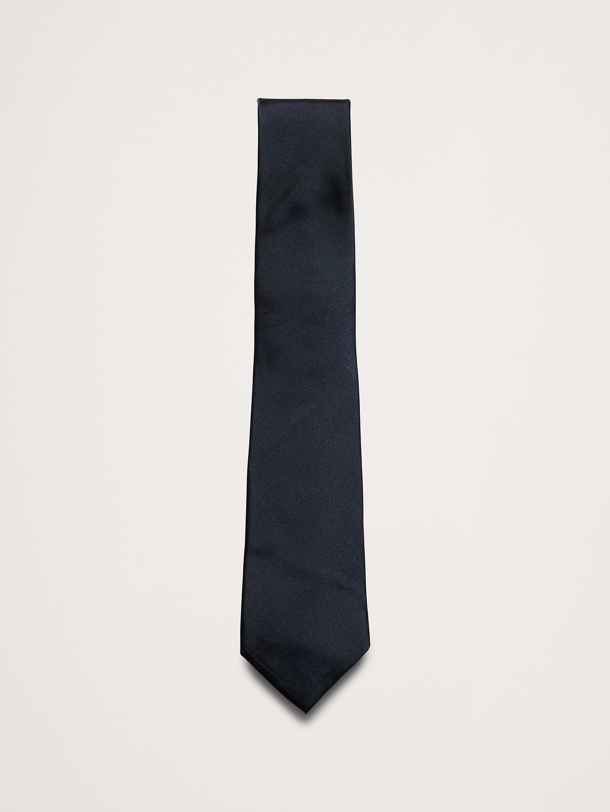 Solid Silk Tie - Navy Blue