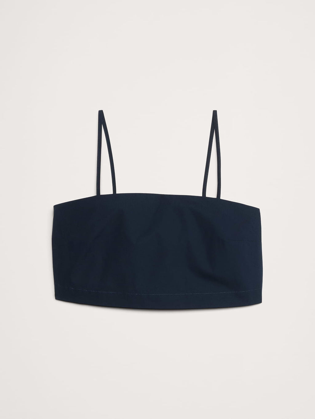 Cotton Poplin Cropped Cami - Tapestry Navy Blue