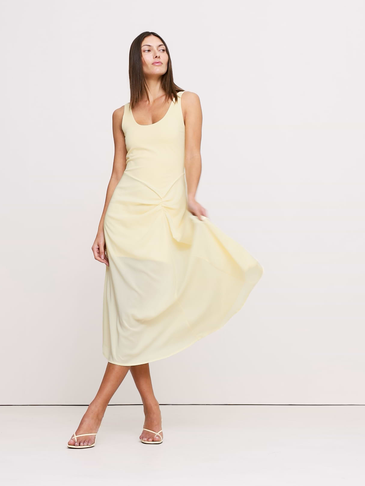 Knit Midi Dress - Calm Yellow