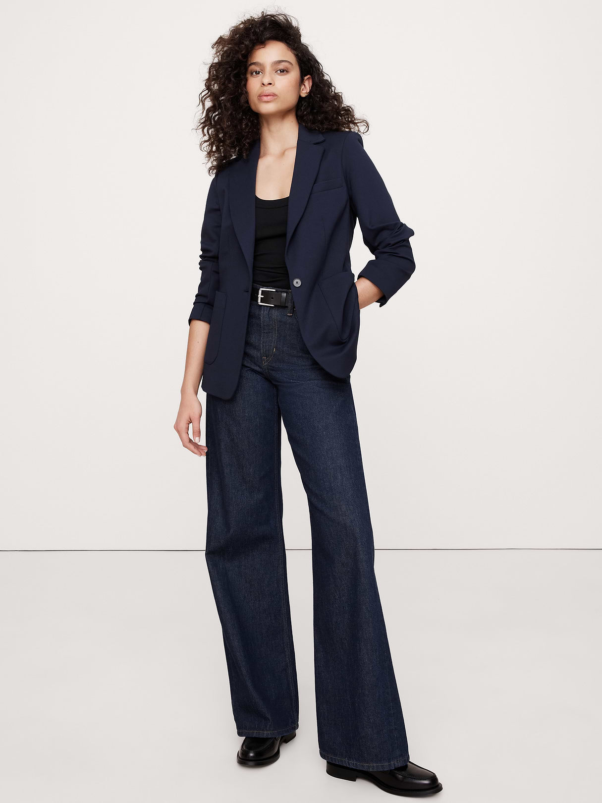 Everywhere Ponte Blazer - Hyper Navy Blue
