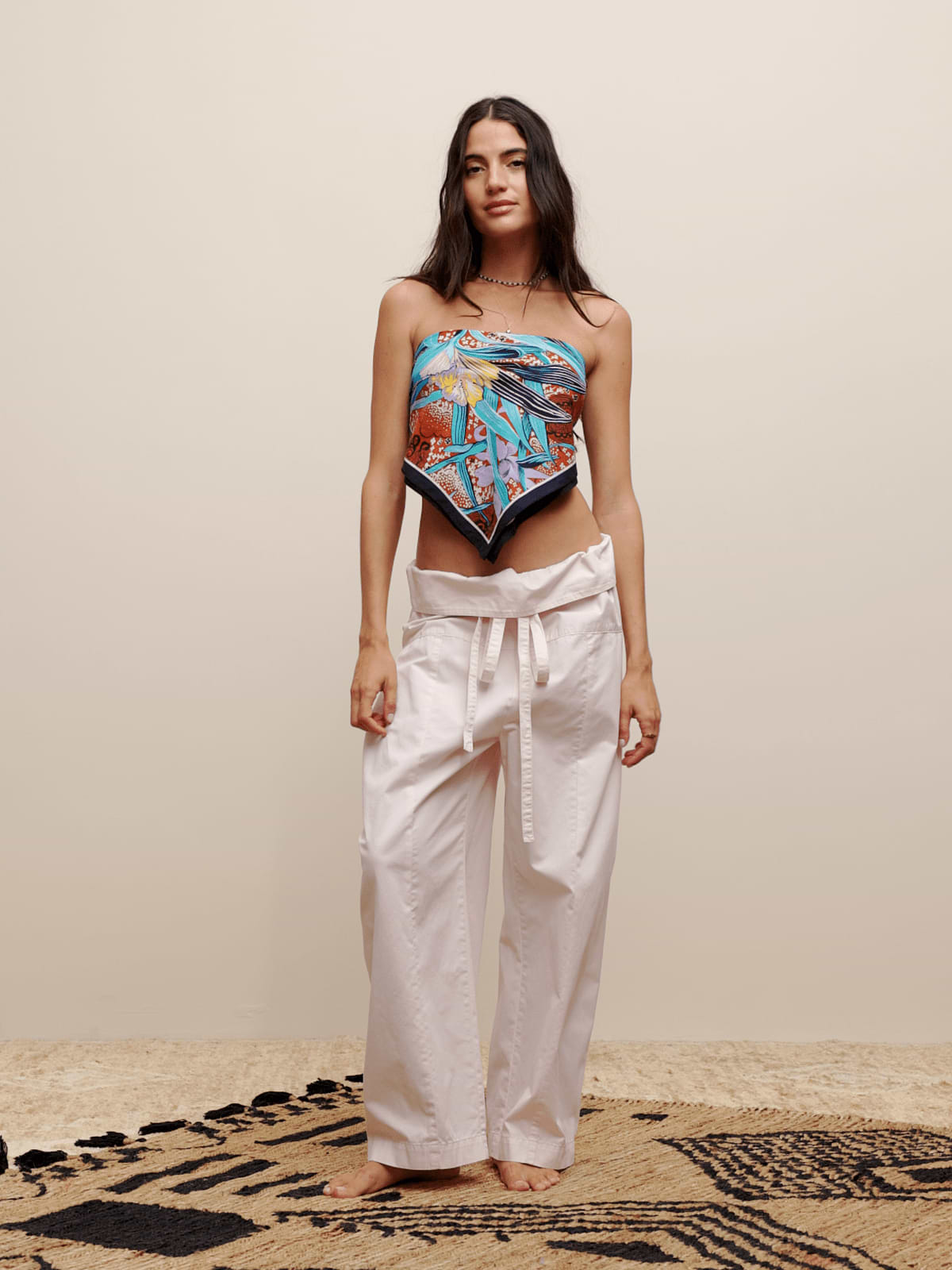 The White Lotus Oversized Fisherman Pant - Light Pink