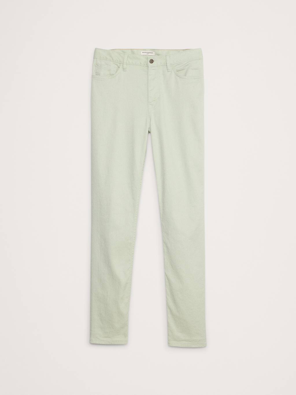 Slim Linen-Cotton Traveler Pant - Mint Green