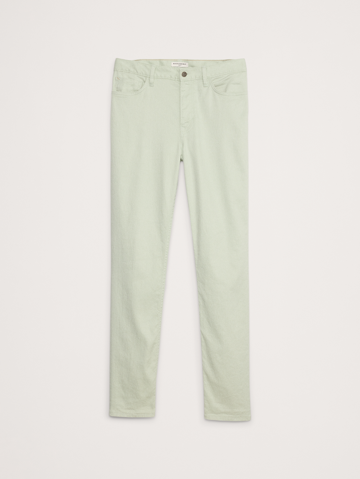 Slim Linen-Cotton Traveler Pant - Mint Green