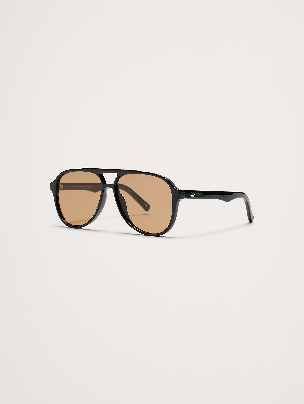 Tragic Magic Sunglasses by Le Specs - Black Tan Tint