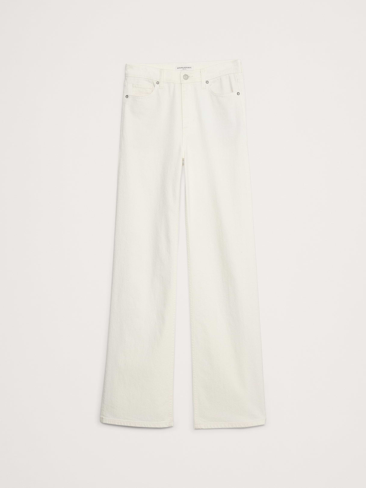 The Icon Classic Wide-Leg Jean - White