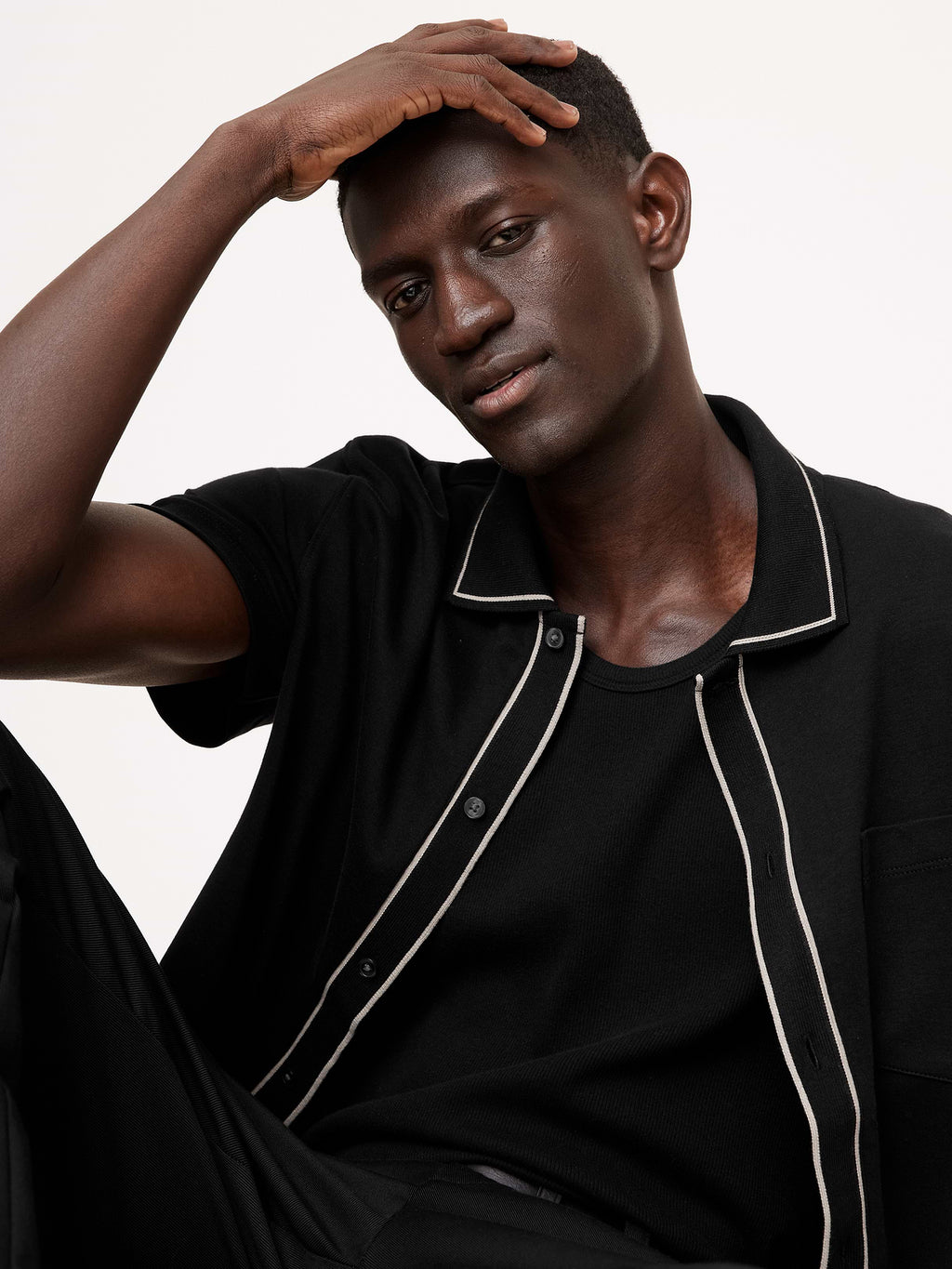 Luxury-Touch Shirt - Black