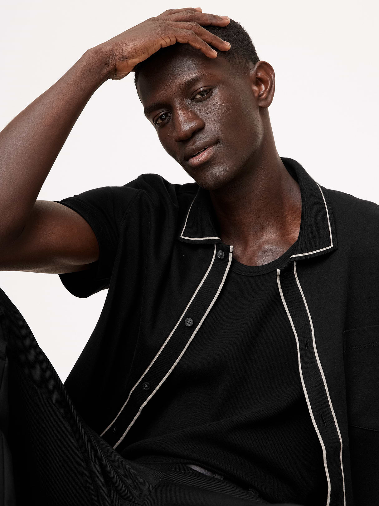 Luxury-Touch Shirt - Black