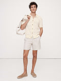 Artisanal Cotton Resort Shirt - Cream White