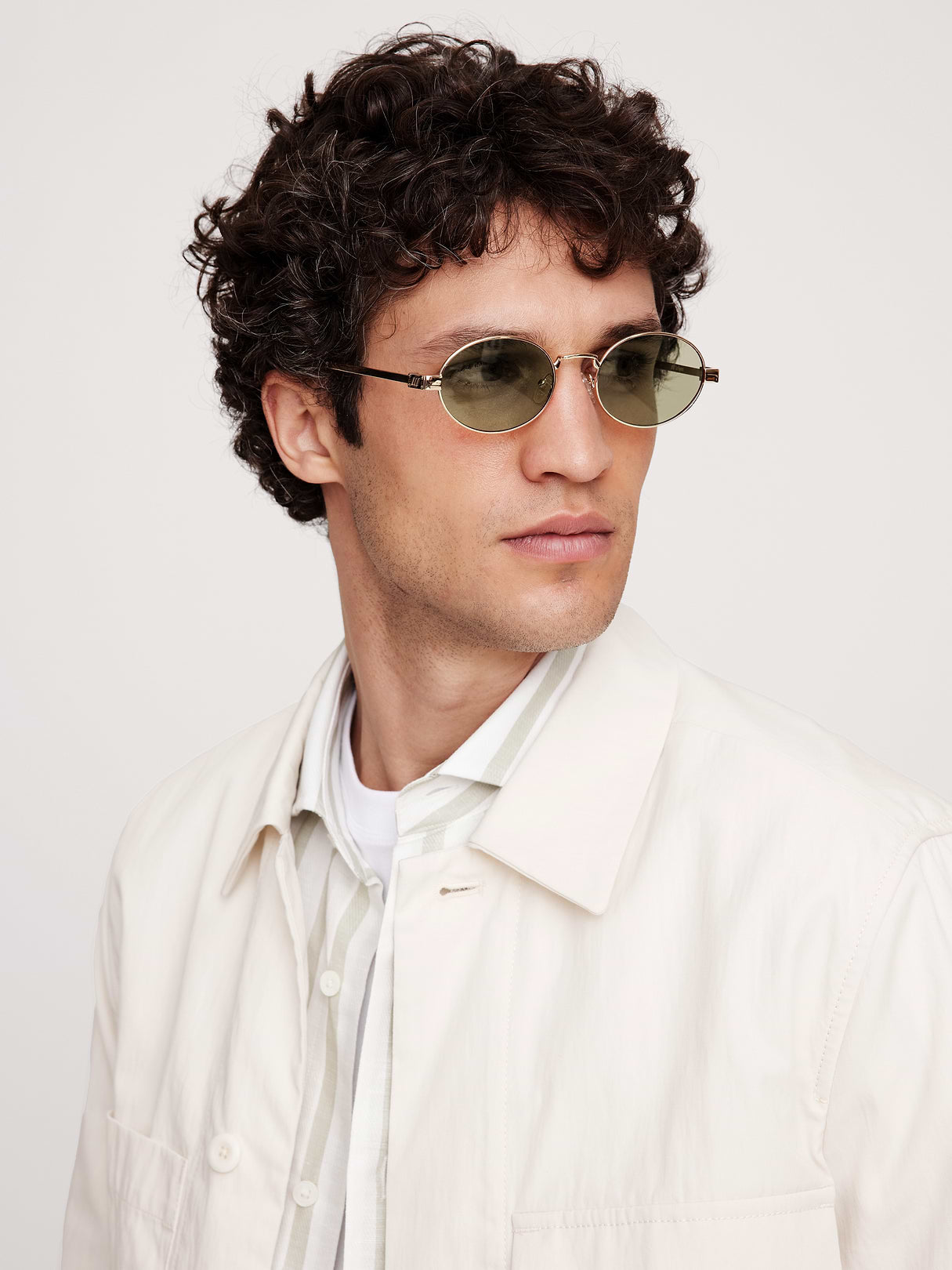 Poseidon Deux Sunglasses by Le Specs - Gold Khaki