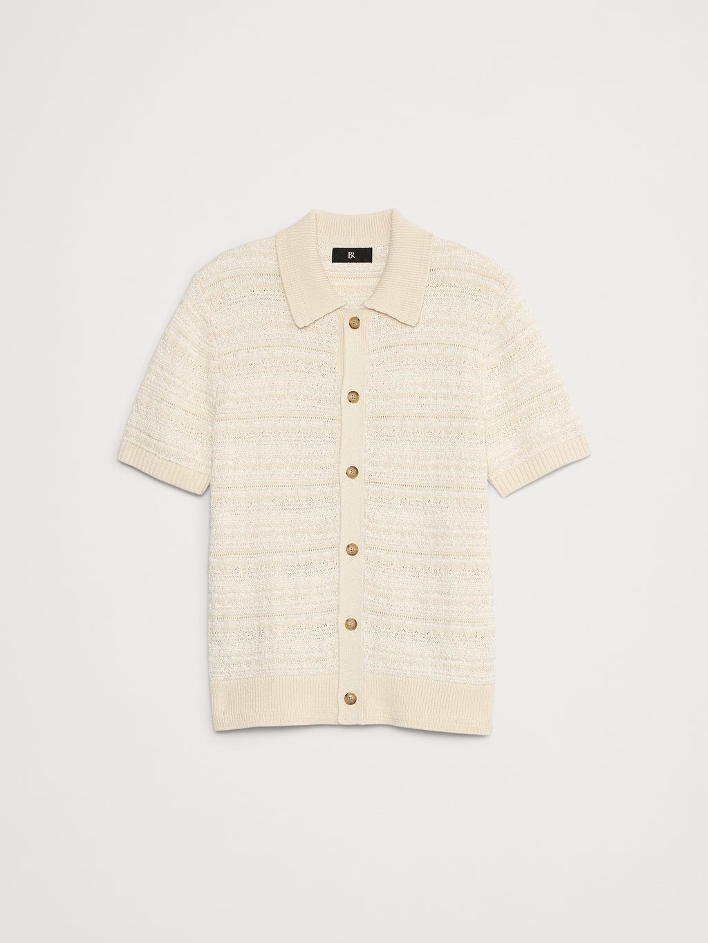 Artisanal Cotton Resort Shirt - Cream White