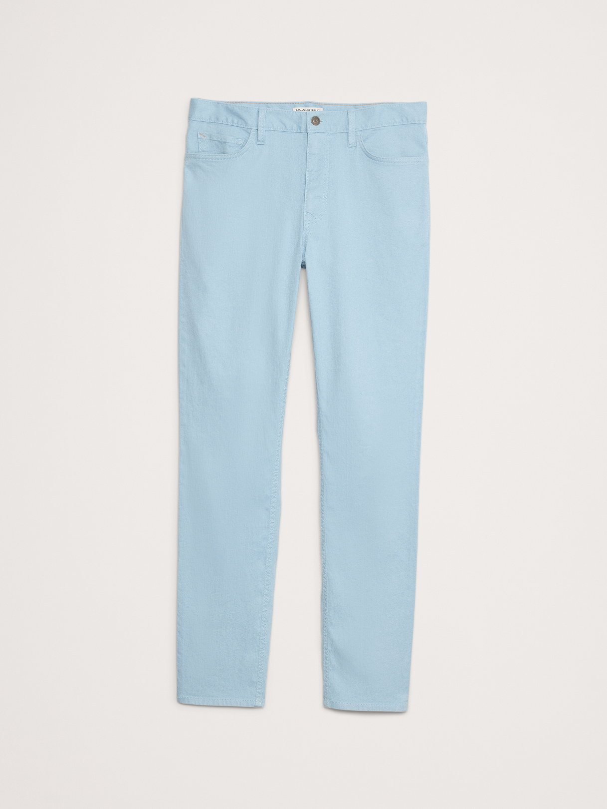Slim Linen-Cotton Traveler Pant - Cerulean Blue