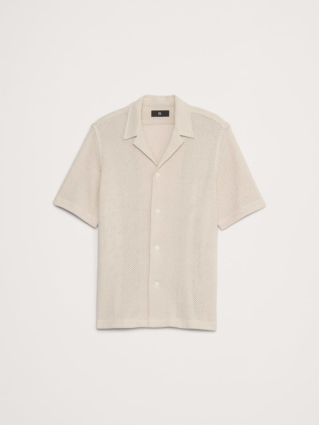 Mesh Resort Shirt - Tan