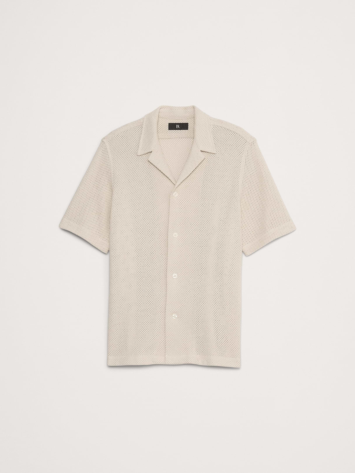Mesh Resort Shirt - Tan