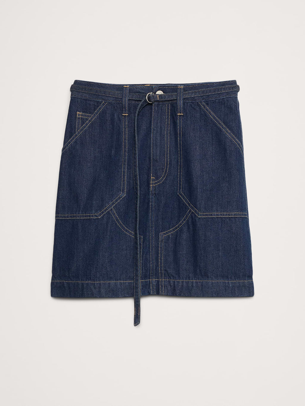 Denim Mini Skirt - Medium Wash