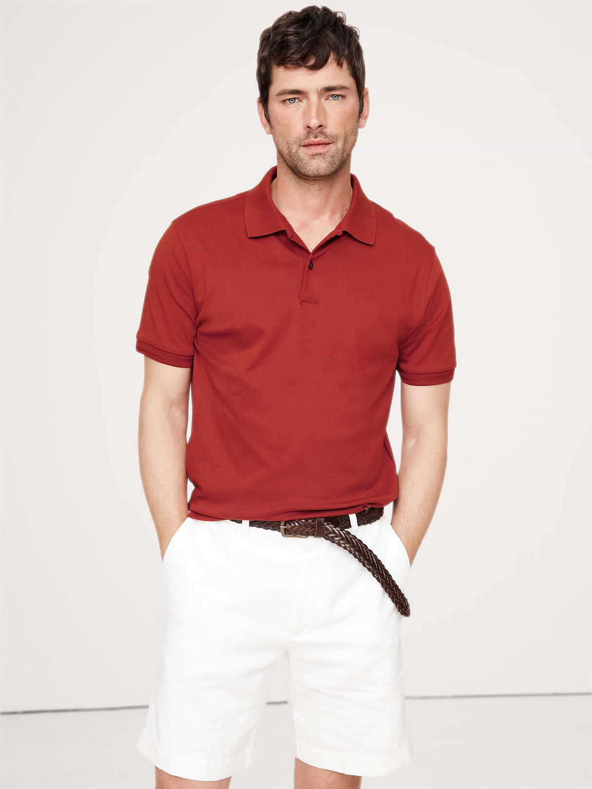 Luxury-Touch Polo - Red Clay