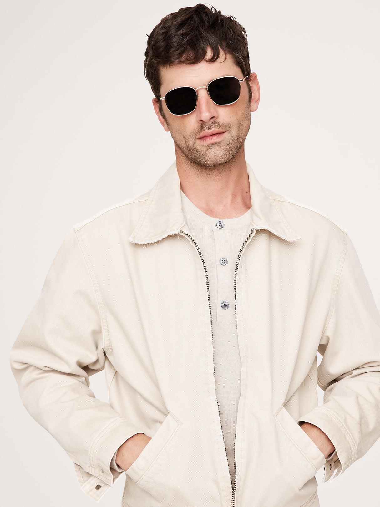 Neptune Deux Sunglasses by Le Specs - Gold Khaki