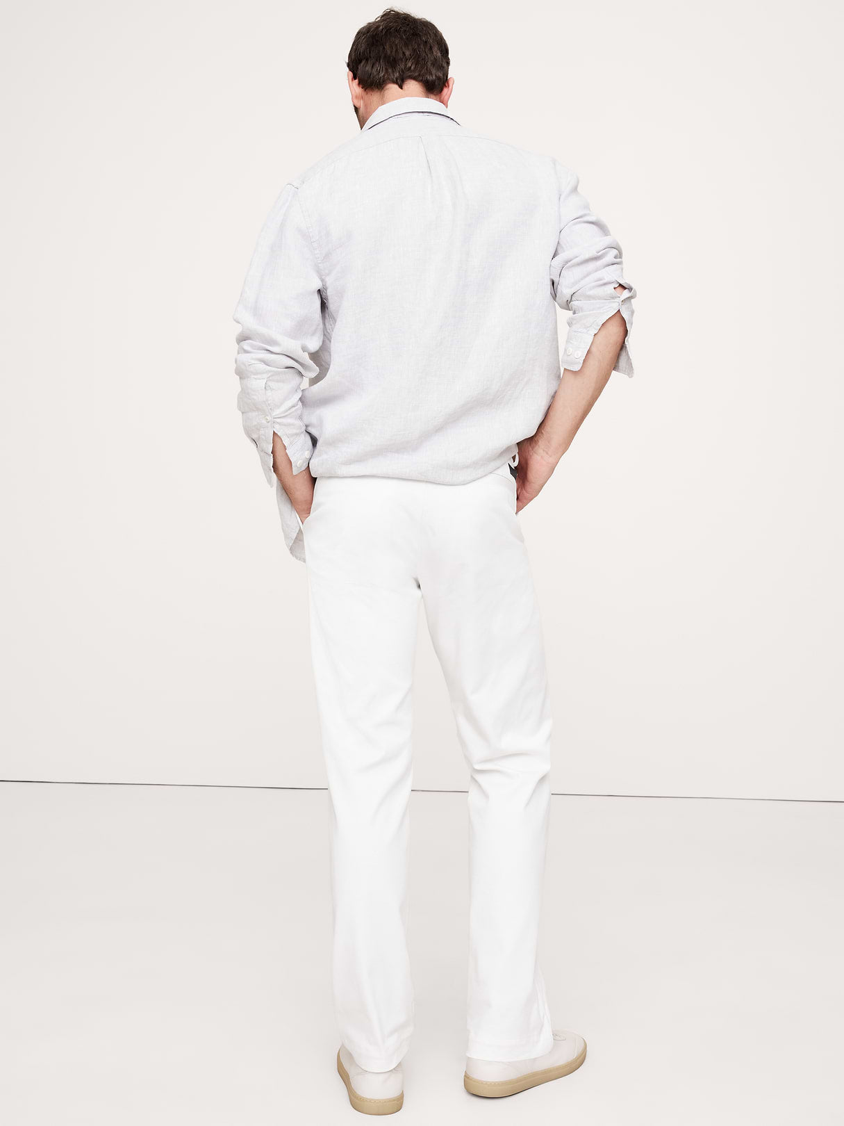 Straight Italian-Stretch Chino - White