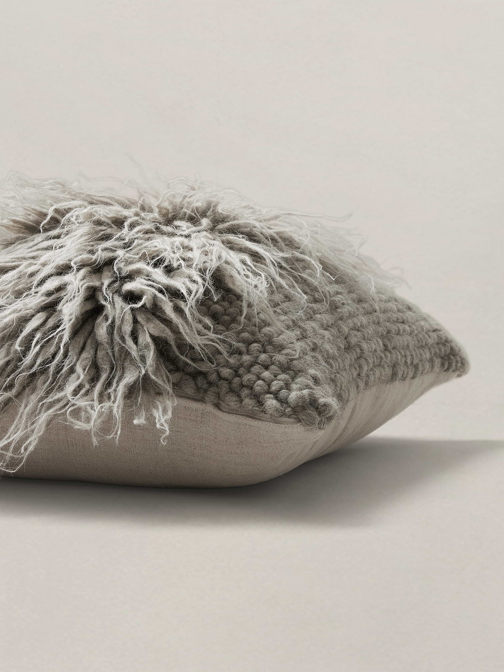 Lizhnyk Fuzzy Pillow - Pewter