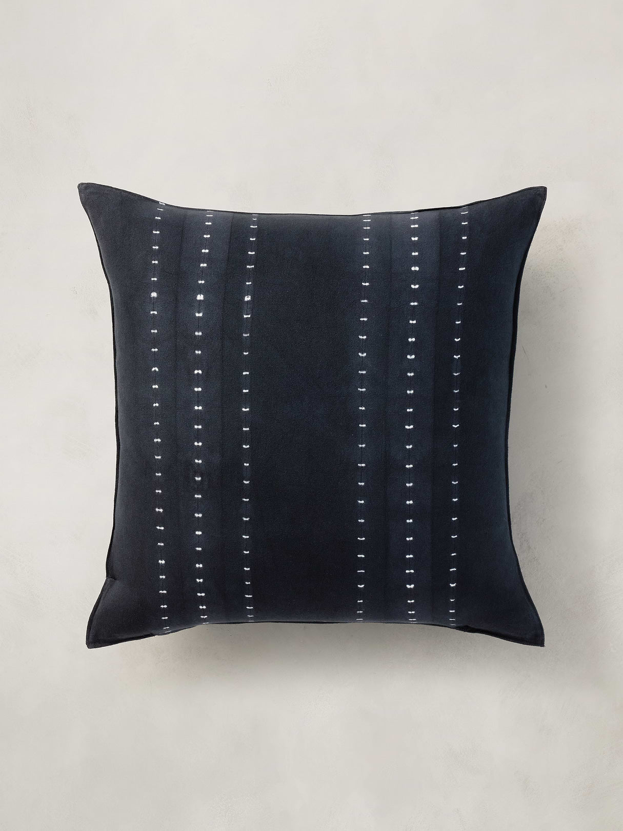 Shibori Cotton Pillow Cover - Black