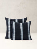Shibori Cotton Pillow Cover - Indigo Blue