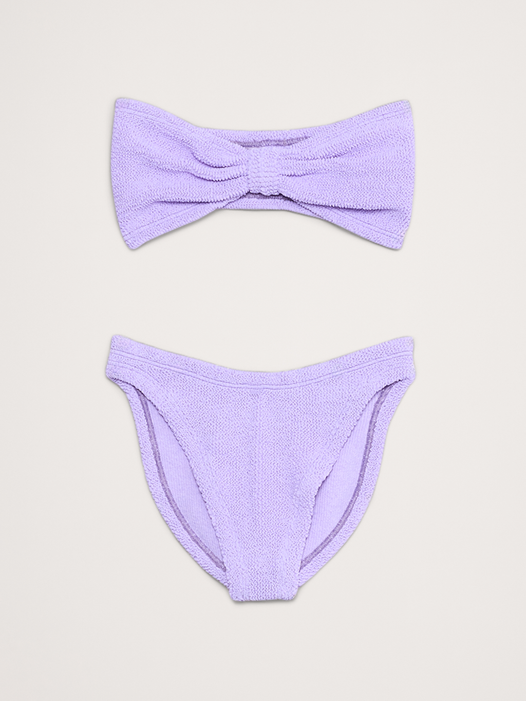 Jean Bandeau Bikini Set by Hunza G - Lilac