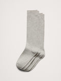 Ribbed Trouser Sock 2-Pack - Light Heather Gray