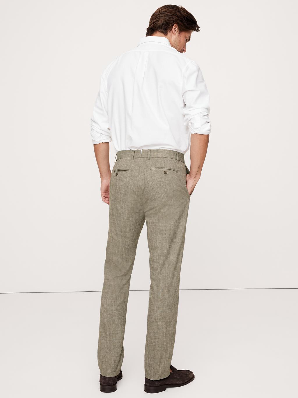 Slim Wrinkle-Resistant Dress Pant - Sage Green