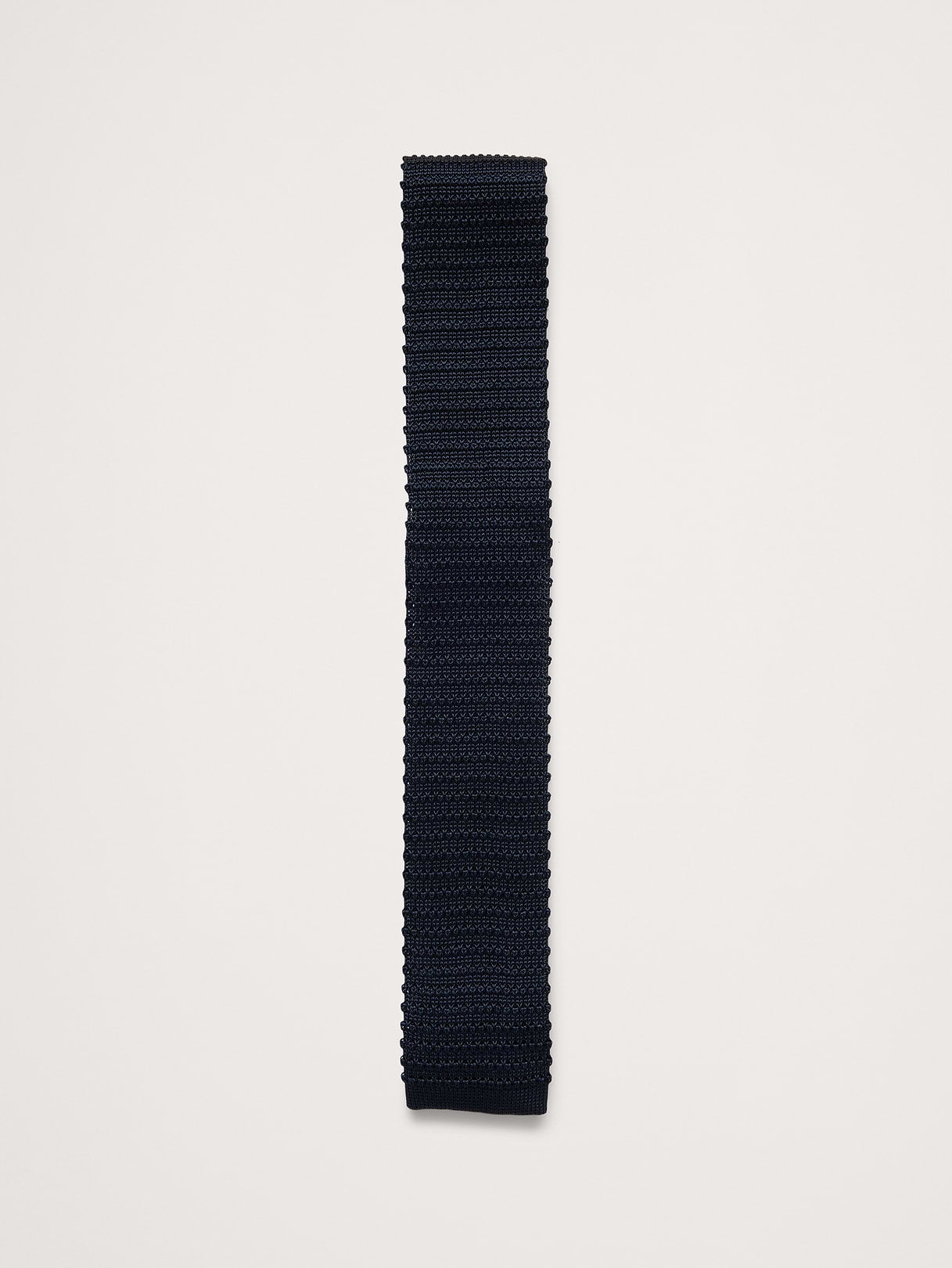 Silk Knit Tie - Navy Blue