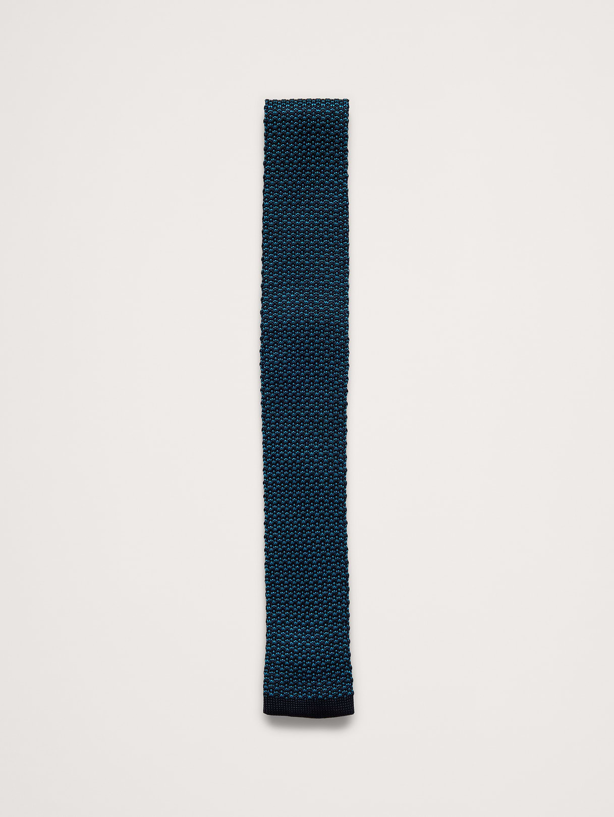 Silk Knit Tie - Deep Pacific Blue