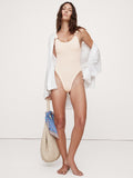 Domino One-Piece Swimsuit by Hunza G - Blush Pink