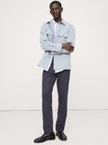 Slim Linen-Cotton Traveler Pant - Dark Navy Blue