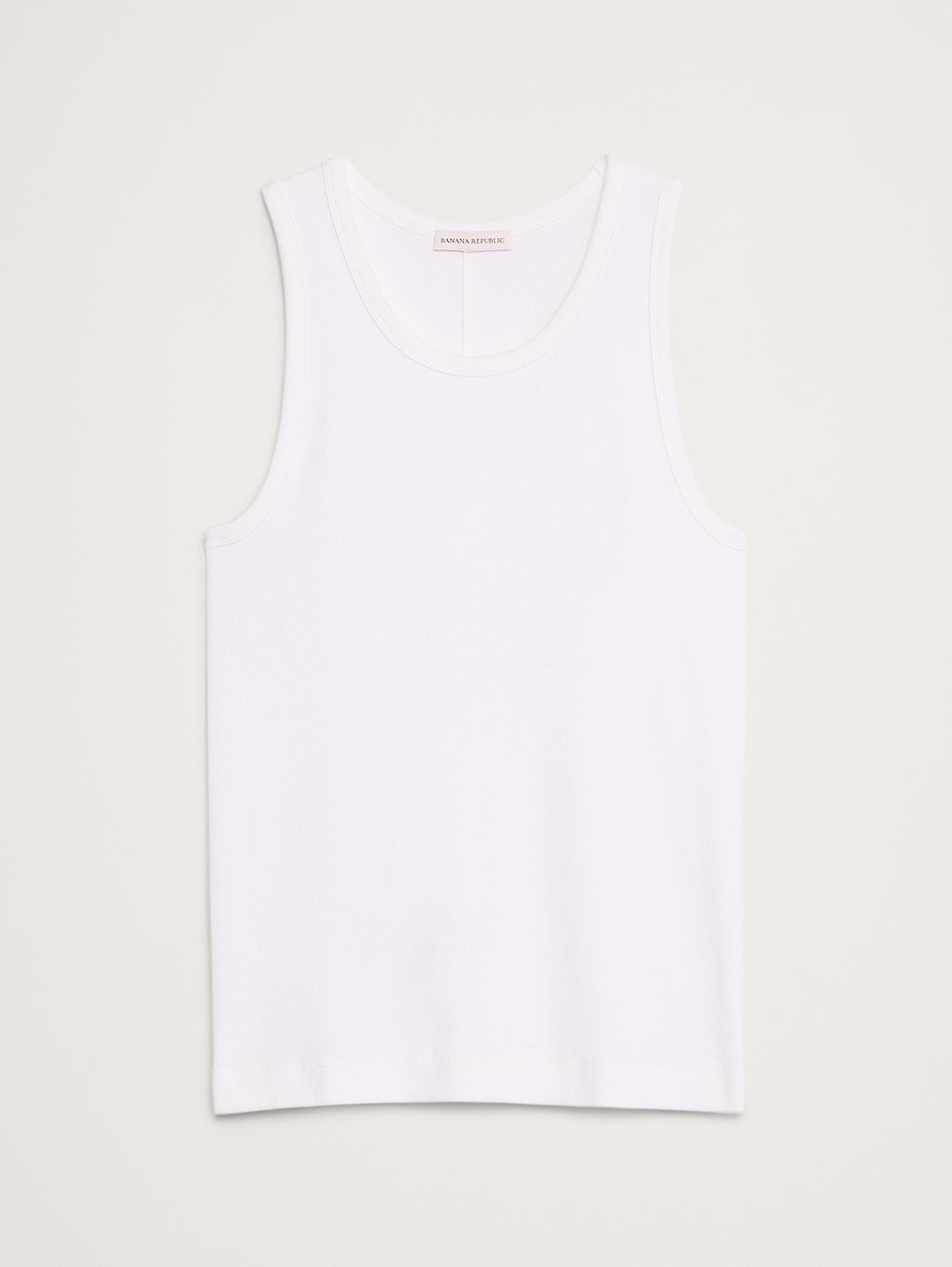Authentic Ribbed Tank - White