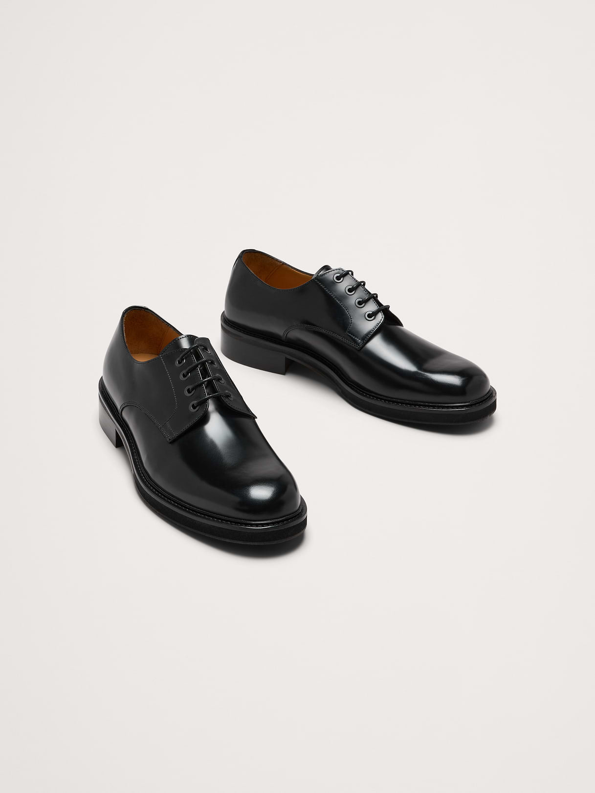 Leather Derby Shoe - Black