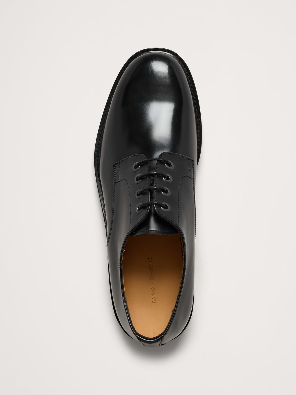 Leather Derby Shoe - Black