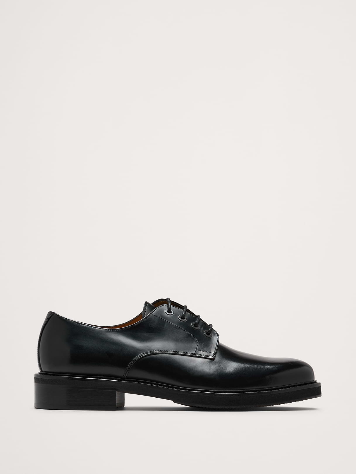 Leather Derby Shoe - Black