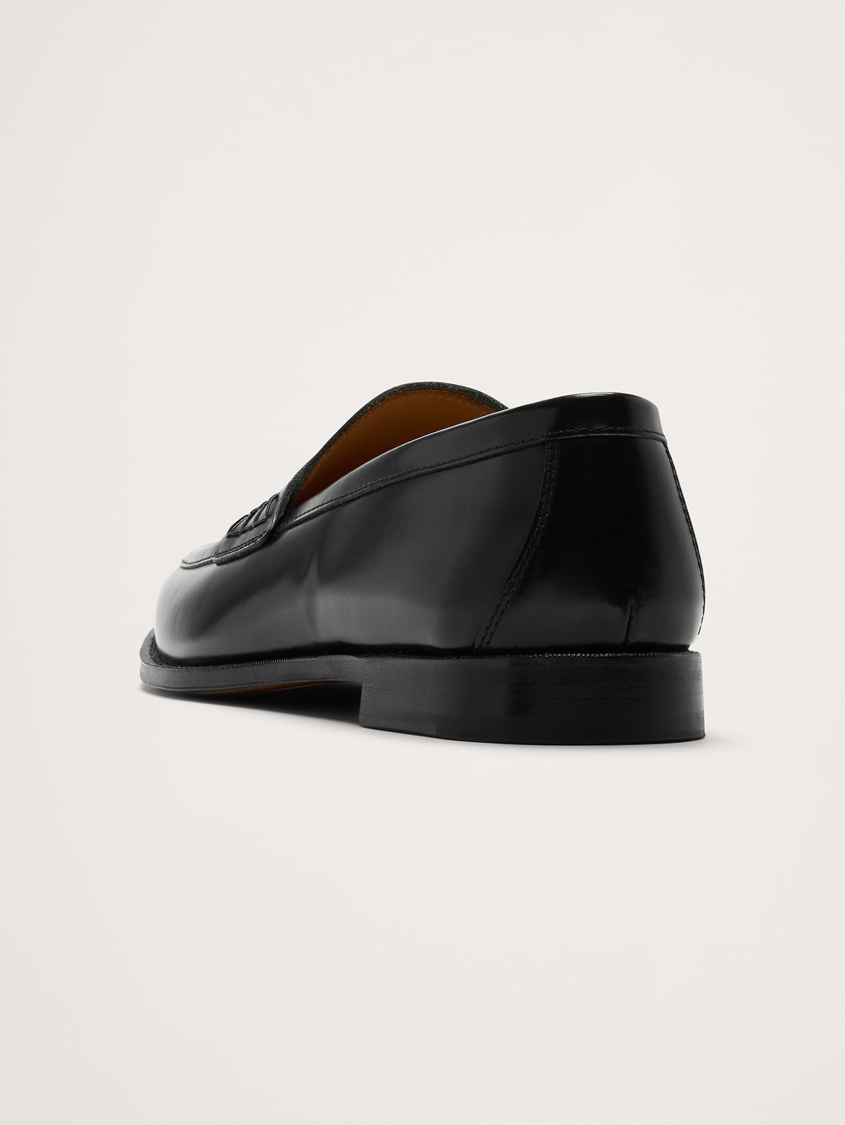 Leather Penny Loafer - Black