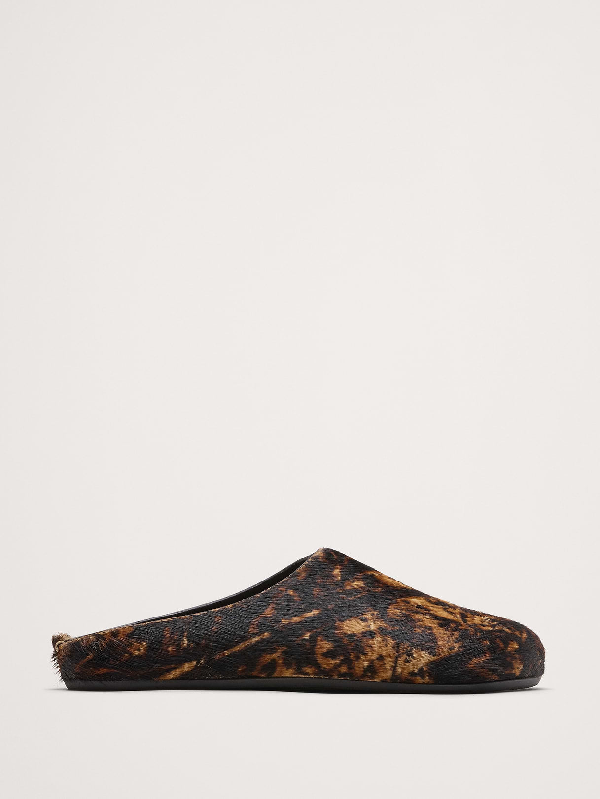 Leather Essential Clog - Printed Haircalf Leather
