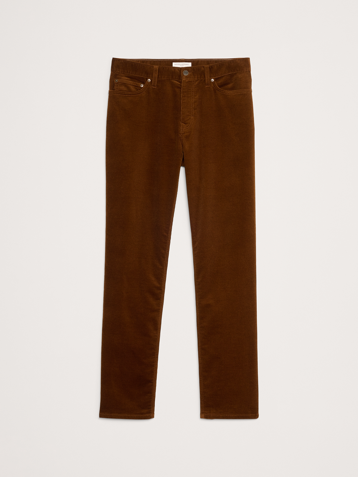 Straight Stretch-Corduroy Traveler Pant - Rust Brown
