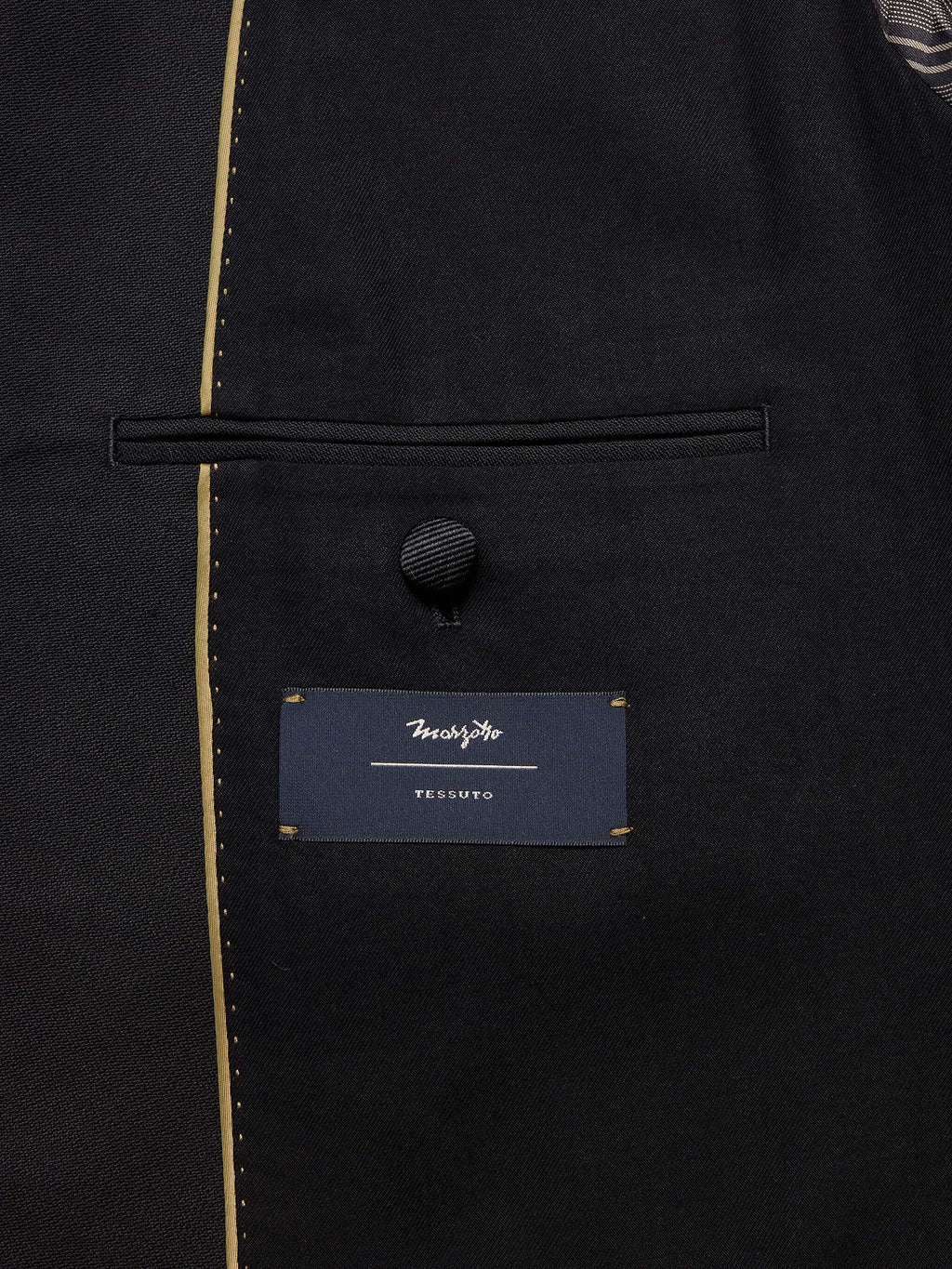 Relaxed Italian Barathea Tuxedo Jacket - Black