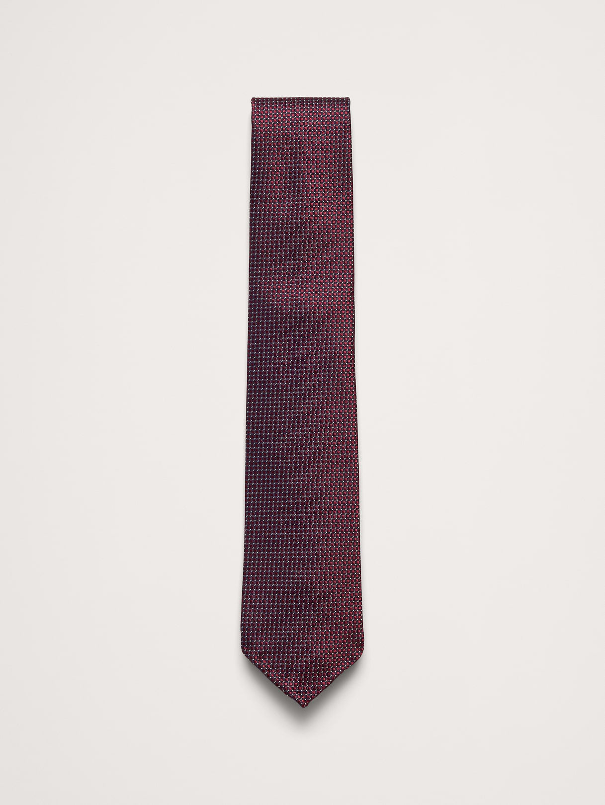 Silk Tie - Burgundy Red
