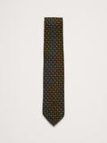 Wool-Silk Blend Tie - Dark Olive Green