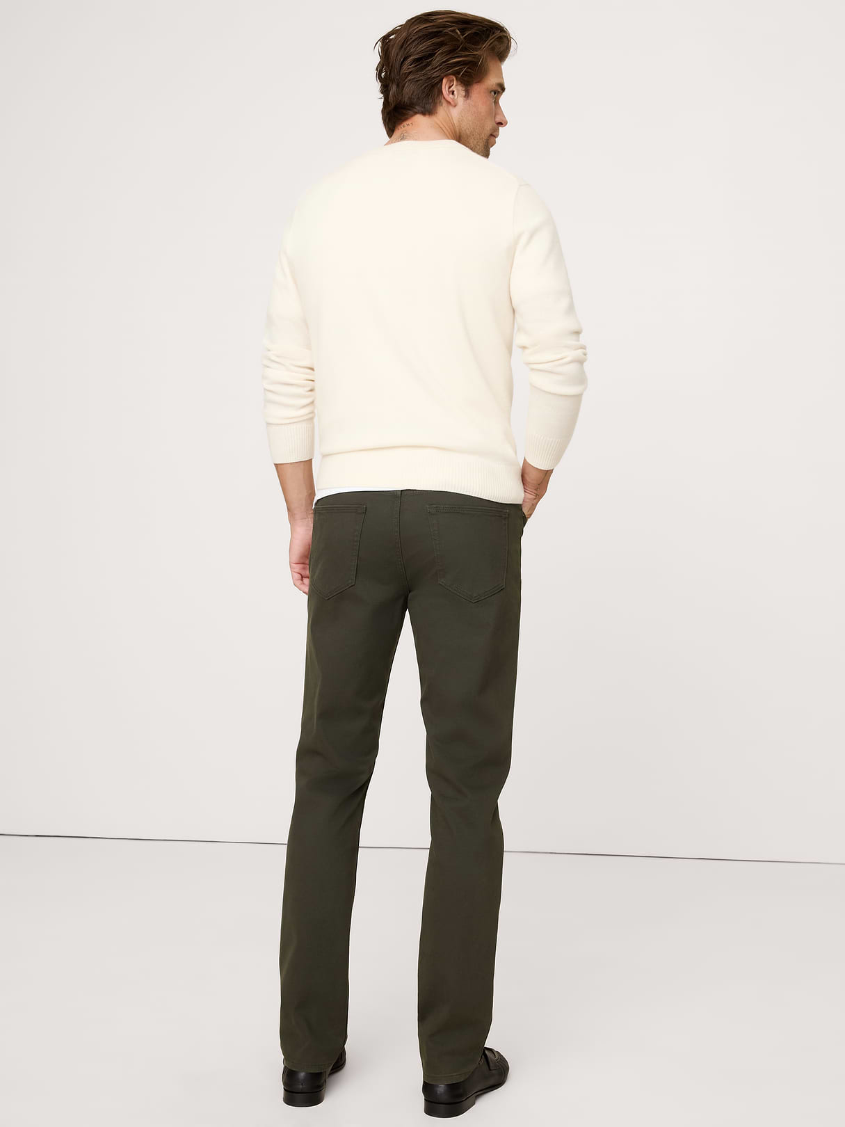 Slim Traveler Pant - Dark Olive Green