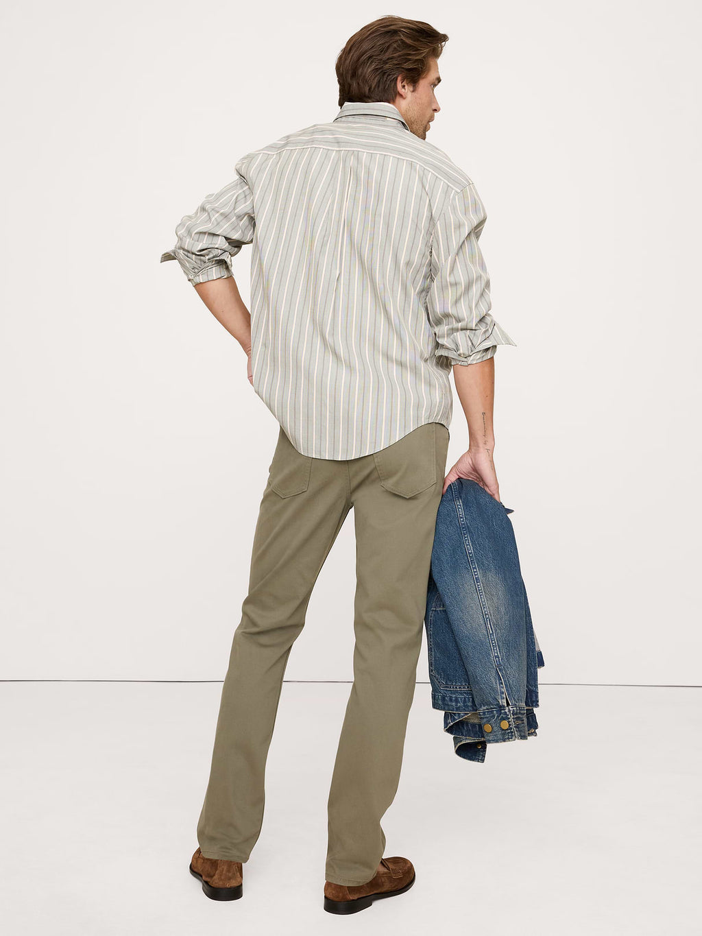 Slim Traveler Pant - Green Olive