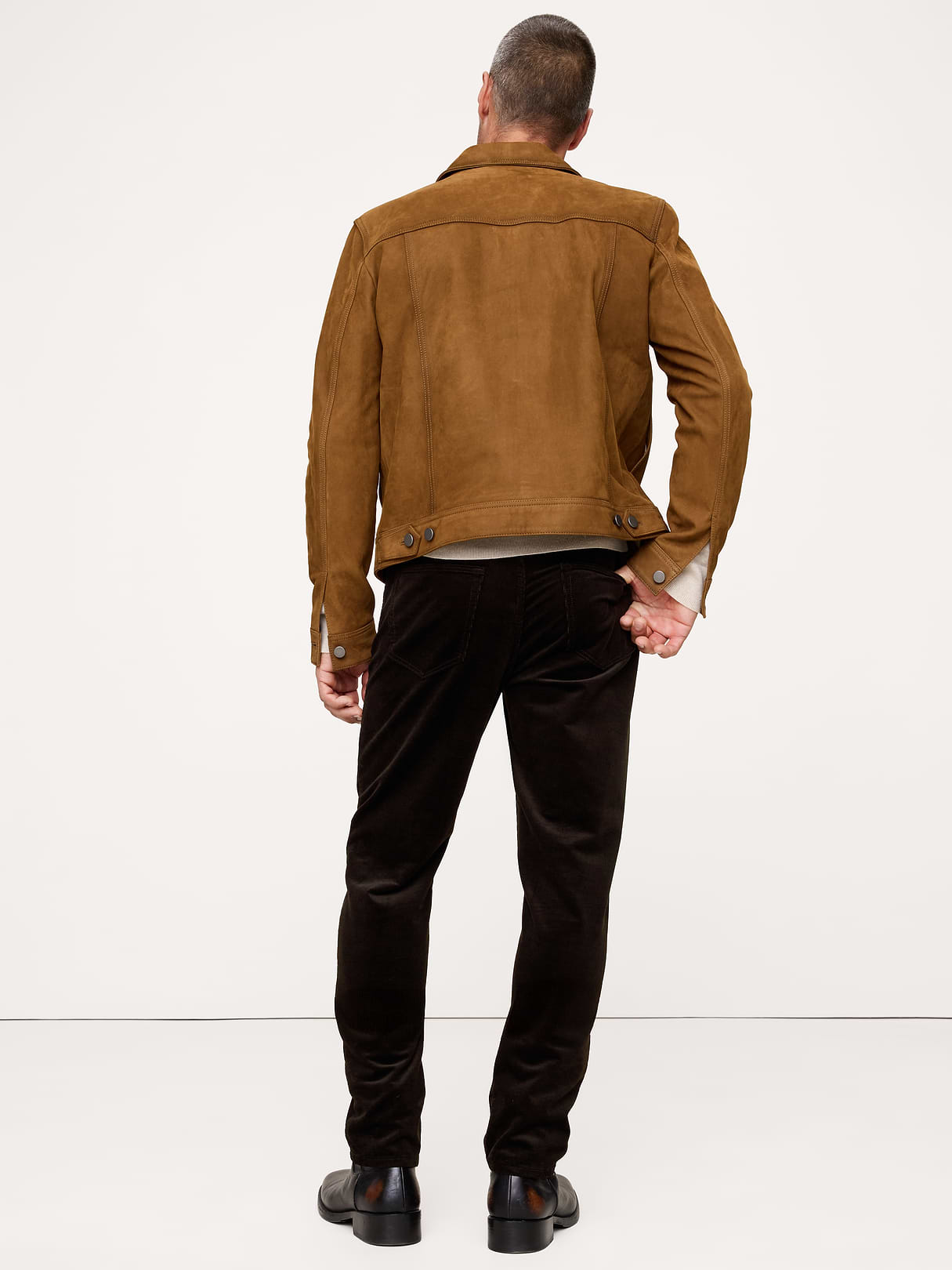 Slim Stretch-Corduroy Traveler Pant - Double Chocolate Brown