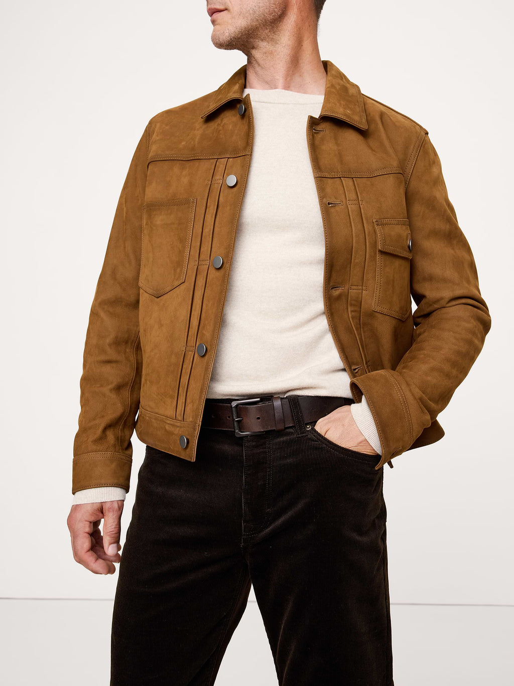 Slim Stretch-Corduroy Traveler Pant - Double Chocolate Brown