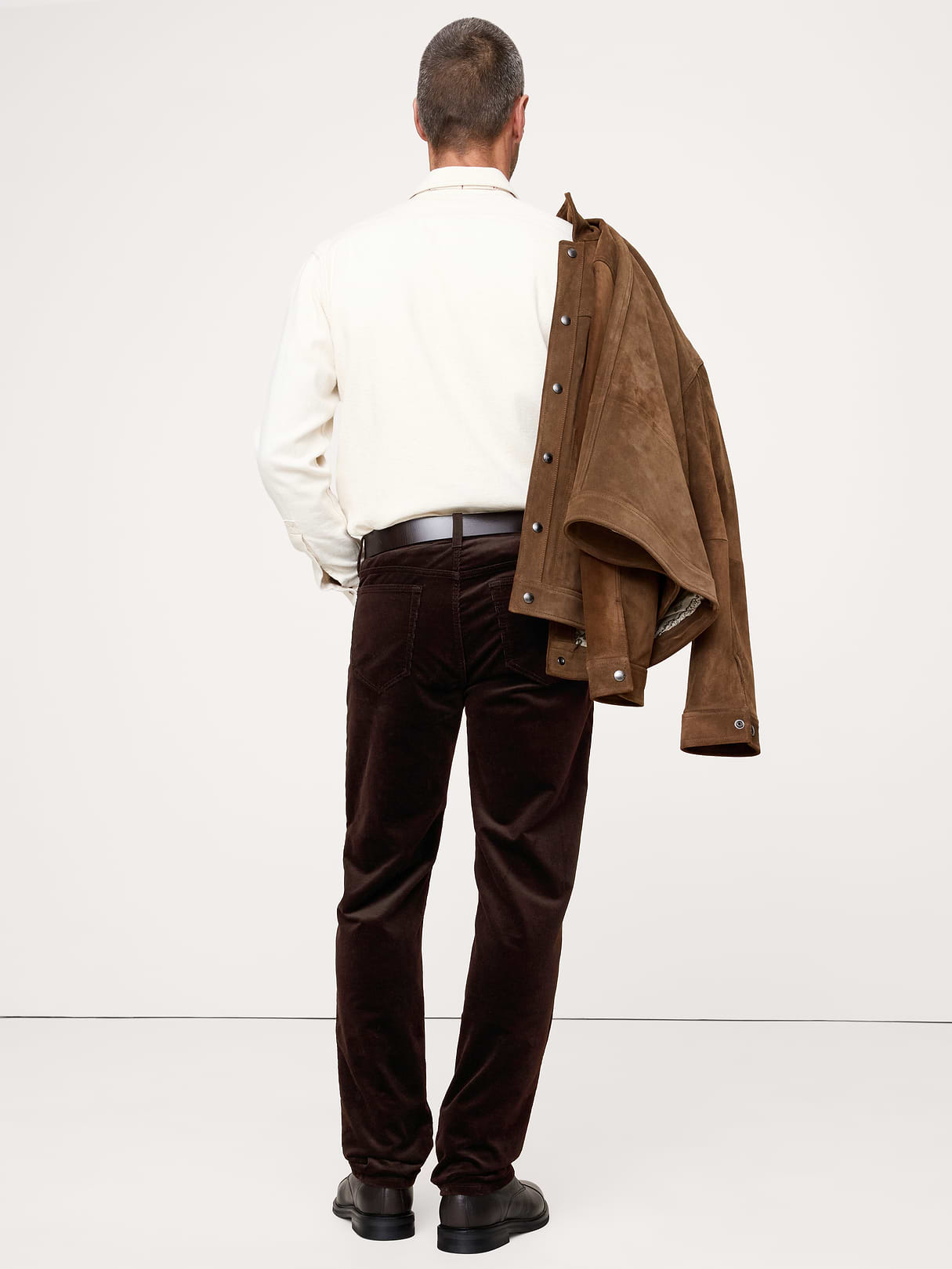 Straight Stretch-Corduroy Traveler Pant - Double Chocolate Brown