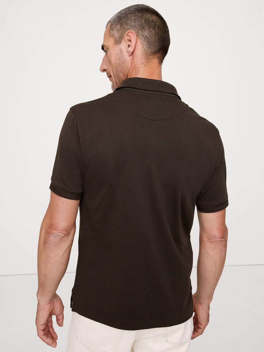 Luxury-Touch Polo - Double Chocolate Brown
