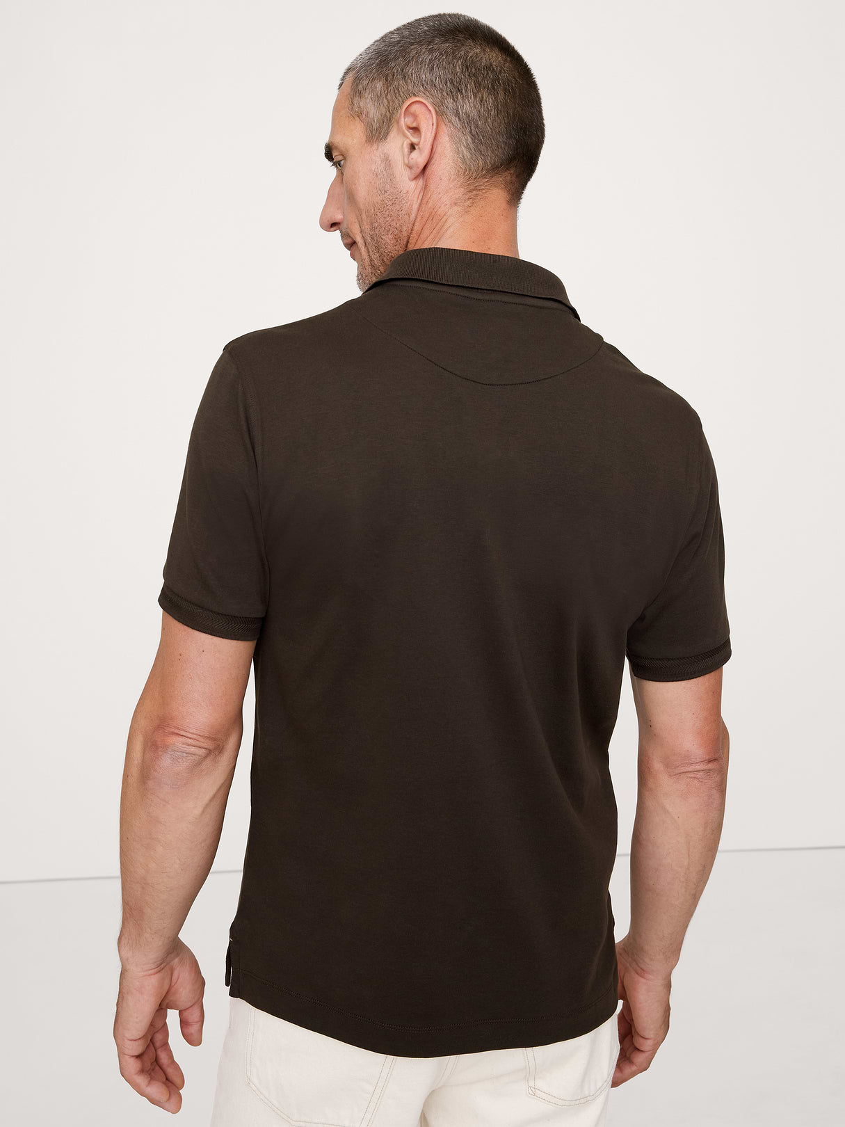 Luxury-Touch Polo - Double Chocolate Brown