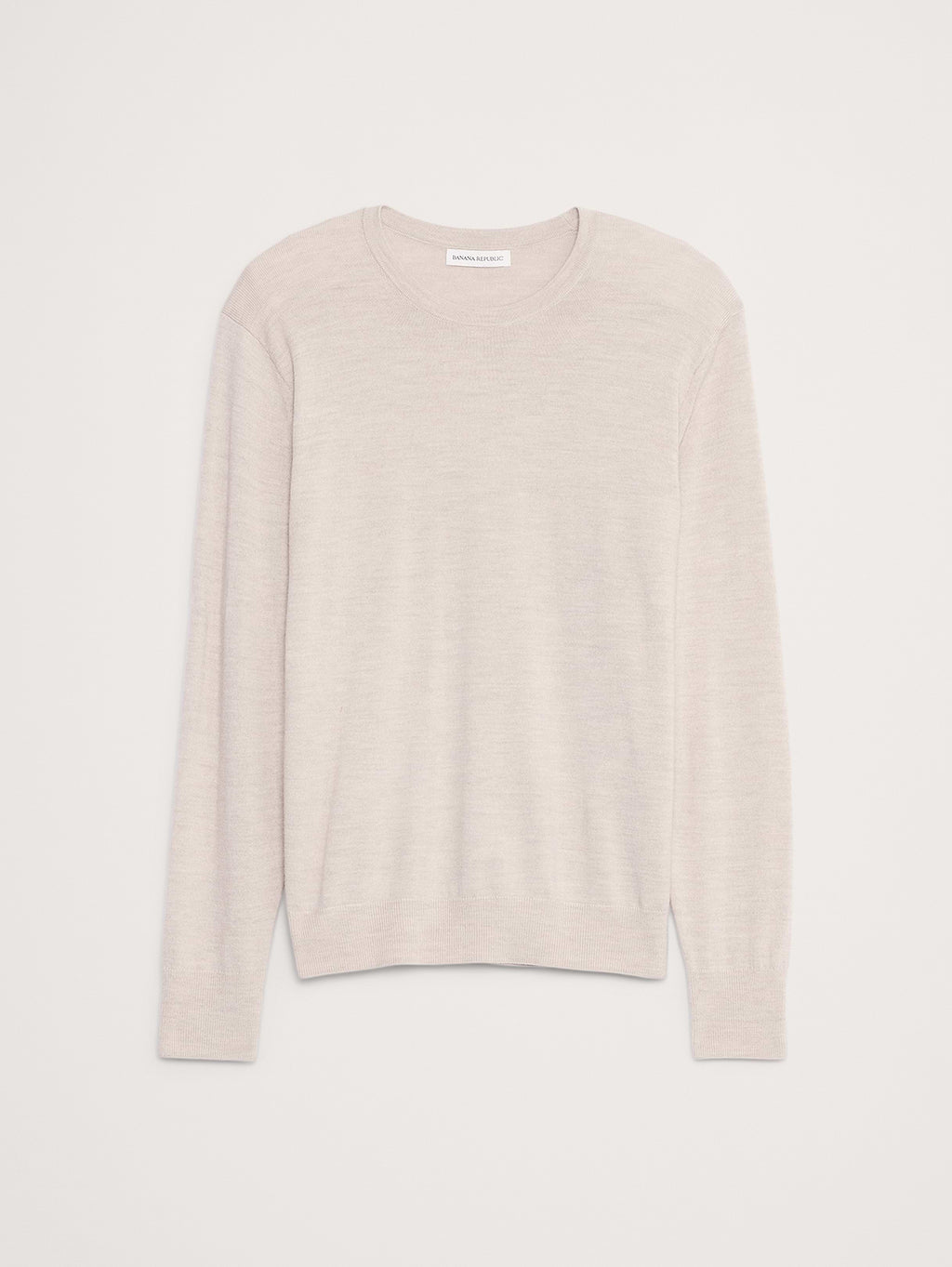 Merino Crew-Neck Sweater - Heather Oatmeal