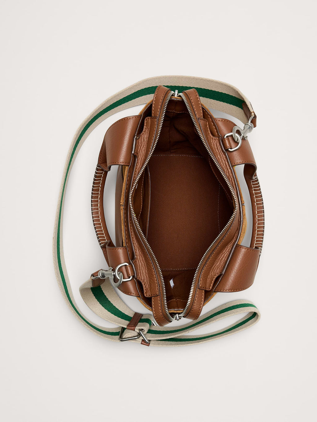 Mini Zip Tote - Saddle Brown Suede